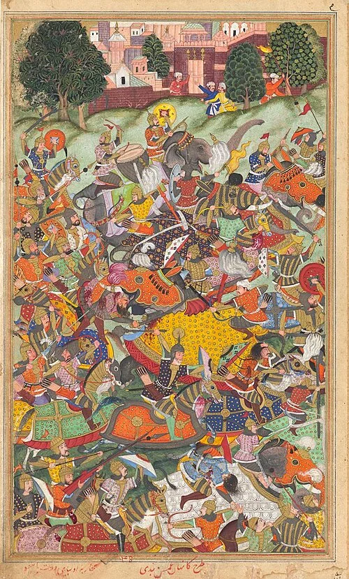 Defeat of Hemu at the Second Battle of Panipat