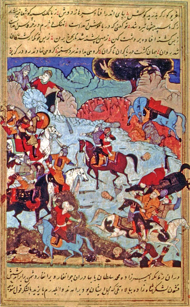 Zafarnama Miniature: Battle of Ankara