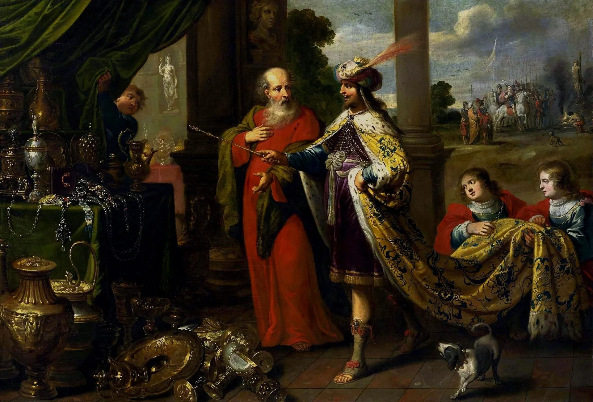 Croesus Showing his Treasures to Solon