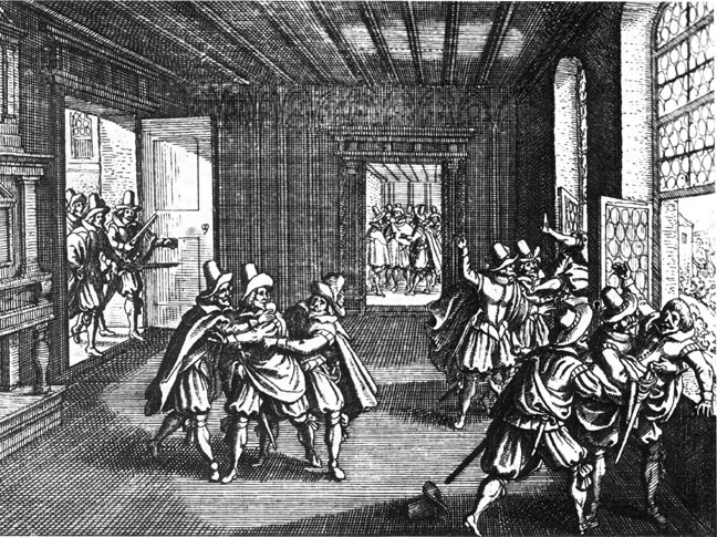 Print of the Defenestration of Prague